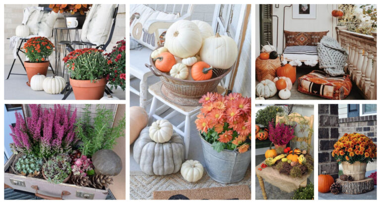 20+ schöne Dekorationen für die Herbstterrasse und den Balkon: schöne Inspirationen, die Sie lieben werden!