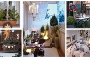 Balkon und Fensterbänke dekorieren: 25+ schöne Ideen für den Winter