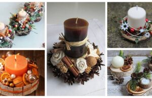 Ein schöner Winter-Kerzenhalter zum Selbermachen – 25+ Inspirationen