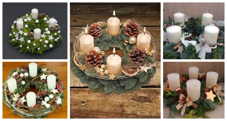 Inspirationen für schöne Adventskränze aus Tannennadeln – machen Sie dieses Jahr Ihren eigenen