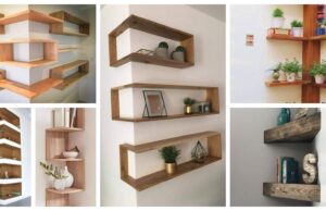 Sie wissen nicht, was Sie mit der ungenutzten Wandfläche anfangen sollen? Holzregale gestalten – Inspiration