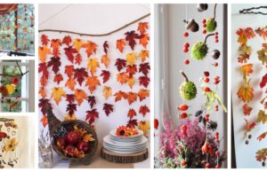 Herbstliche Dekorationsideen, die keinen Platz wegnehmen: einfach aufhängen