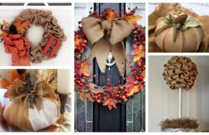 Schöne Dekorationen aus Sackleinen für die Herbstmonate: 25+ Inspirationen