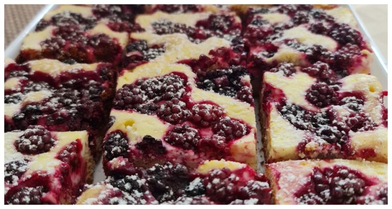 Gussobstkuchen mit Quark
