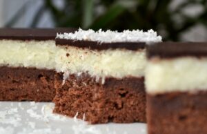 Hausgemachte Bounty-Schnitten mit toller Creme – speichern Sie dieses Rezept!