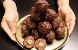 Ungebackene Kugeln mit Haselnuss – Rezept für Weihnachtssüßigkeiten