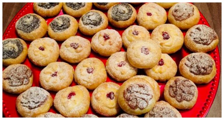 Hausgemachte Scones auf drei Arten: Käsekuchen, Mohn- und Walnussfüllung