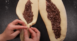 Geflochtener Laib mit Nutella-Füllung: Bereiten Sie diese Köstlichkeit zu!