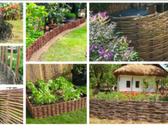 Ein natürlicher, origineller Zaun aus Weide – 20+ Garteninspirationen