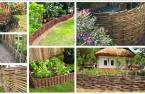 Ein natürlicher, origineller Zaun aus Weide – 20+ Garteninspirationen