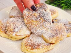 Blitzschnelle Apfel-Pfannkuchen aus Joghurtteig: Luftiges Rezept mit nur 1 Apfel Pfannkuchen aus geriebenen Äpfeln