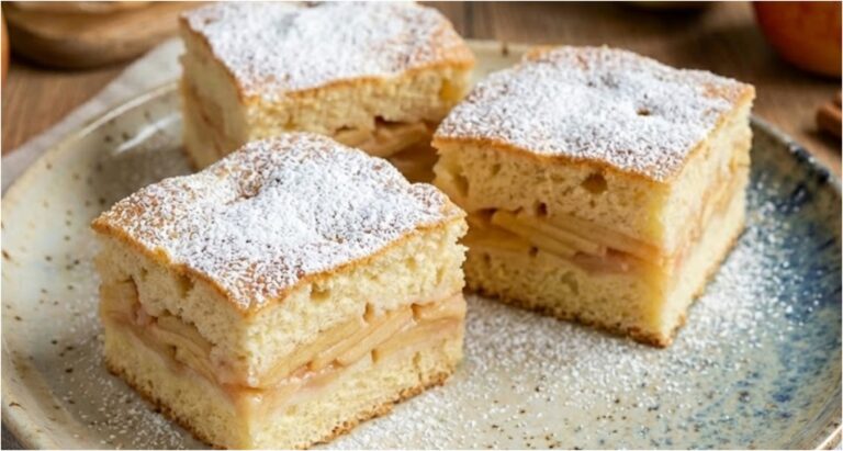 Hefekuchen mit Äpfeln und Erdbeer-Note: Saftigkeit in jedem Bissen