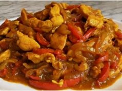 Blitzschnelles Hähnchen-Wokgericht mit Gemüse in 20 Minuten: Hervorragendes Pfannengericht Schnelles Hähnchen-Wokgericht mit Gemüse – saftiges Fleisch und cremige Sauce