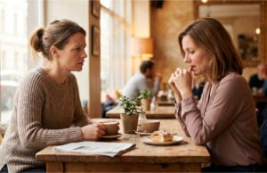 Meine beste Freundin war meine Stütze bei der Scheidung. Dann fing sie mit meinem Ex an Treffen von Lucia und Petra im Café