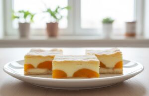 Zarter Obstgenuss: Schnelles Pudding-Dessert aus Blätterteig mit Aprikosen, Biskuits und Vanillecreme Pudding-Dessert aus Blätterteig mit Aprikosen: Blitzschnelles Dessert