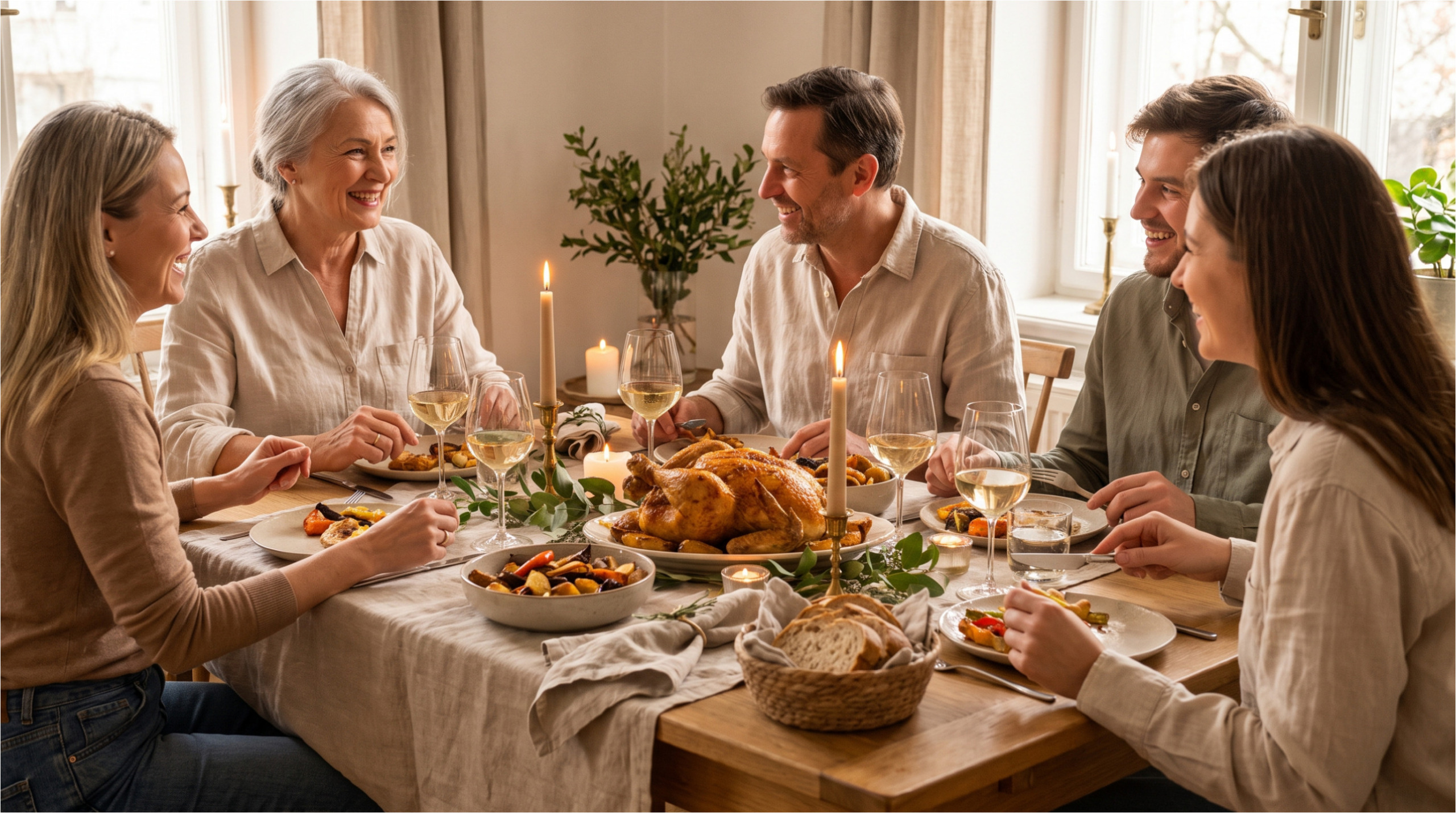 Familienessen mit spürbarer Anspannung.