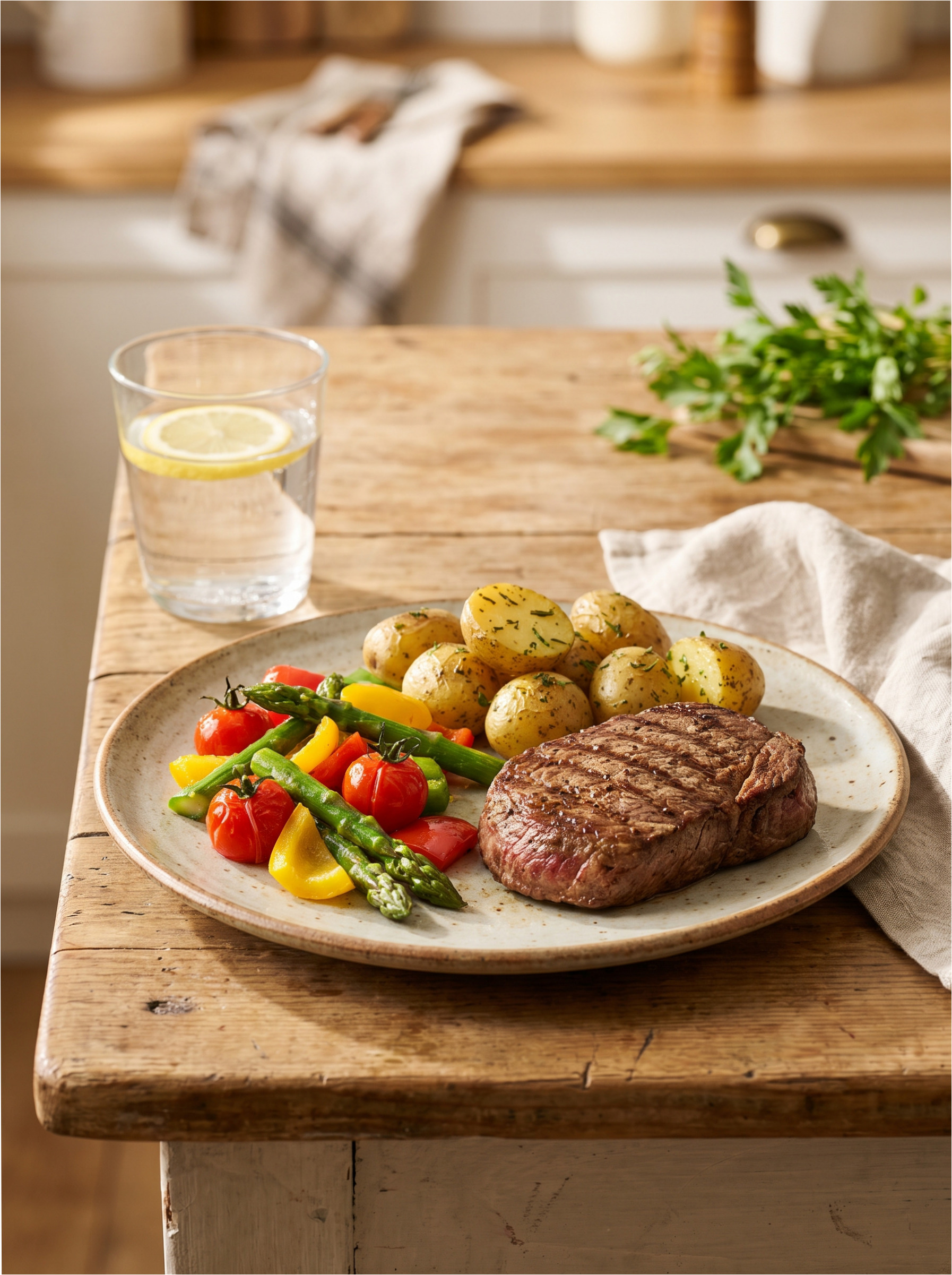 Gesundes Essen als Teil eines aktiven Lebensstils.