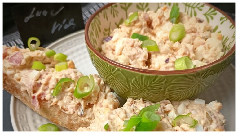 Die Königin der tschechischen Häppchen: Luxuriöser hausgemachter Aufstrich mit Schinken, Ei, Schmelzkäse und Worcestersauce