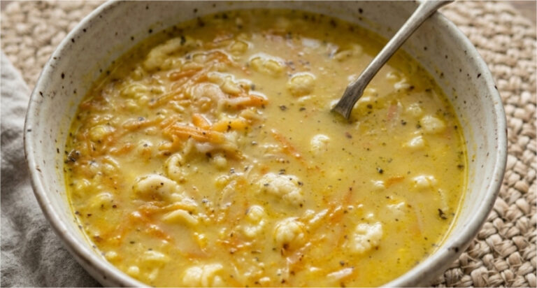 Hefesuppe wie bei Oma: Mit hausgemachten Einlaufs schön sättigend