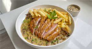 Knusprige Entenbrust mit Pfifferlingen: Cremige Sauce und einfaches Finish im Ofen Knusprige Entenbrust mit Pfifferlingen und cremiger Sauce