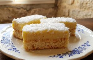 Extra saftiger Kokoskuchen: Rezept für ein zartes Dessert mit Eigelbcreme, Milchguss und Kokos Luxuriöser Kokoskuchen mit Vanillecreme – unglaublich saftiges Dessert