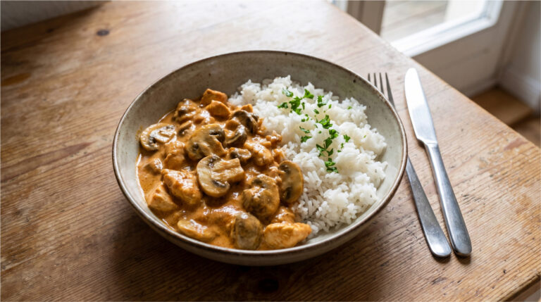 Schnelles Hähnchen mit Senf und Sauerrahm: Saftiges Fleisch und cremige Sauce in 30 Minuten