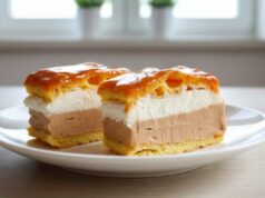 Konditorentraum vom Blech: Luxuriöser Karamell-Windbeutel einfach gemacht Windbeutel vom Blech mit Karamellcreme: Traditionelles Dessert ohne aufwändiges Dekorieren