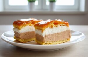 Konditorentraum vom Blech: Luxuriöser Karamell-Windbeutel einfach gemacht Windbeutel vom Blech mit Karamellcreme: Traditionelles Dessert ohne aufwändiges Dekorieren