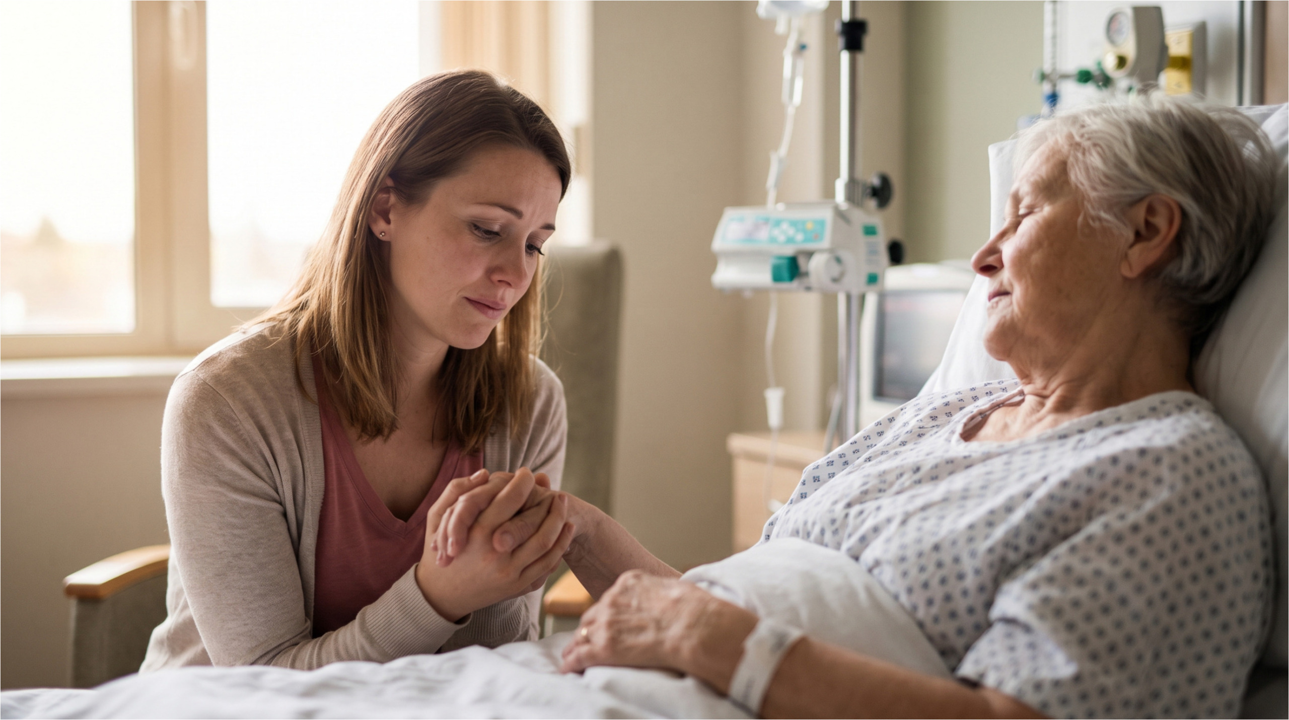 Die letzten Momente mit meiner Mutter im Krankenhaus.
