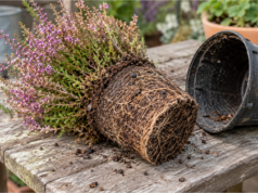 Heidekraut aus dem Handel vertrocknet trotz Gießen? Probieren Sie vor dem Wegwerfen ein einfaches Wasserbad Vertrocknetes Heidekraut aus dem Handel trotz Gießen
