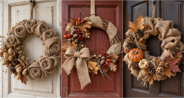herbstkranz-aus-jute-521 Herbstkranz aus Jute mit Naturmaterialien