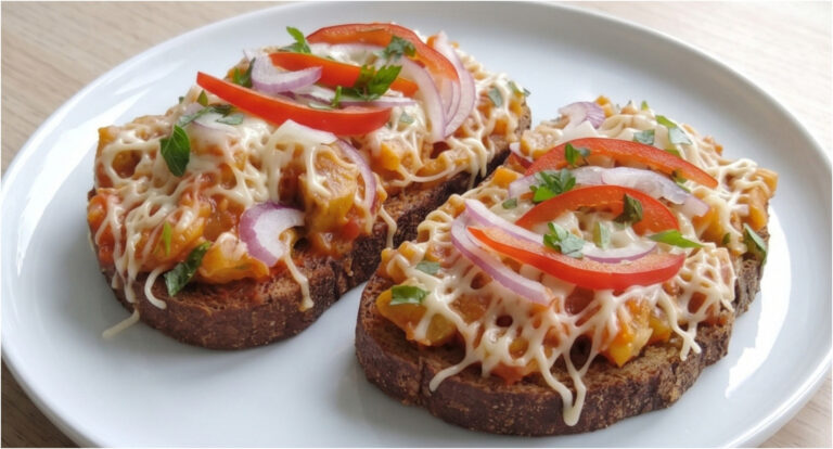 Würzige Mischung für Knoblauchbrot mit Schweinefleischstreifen: Schnelles und leckeres Abendessen